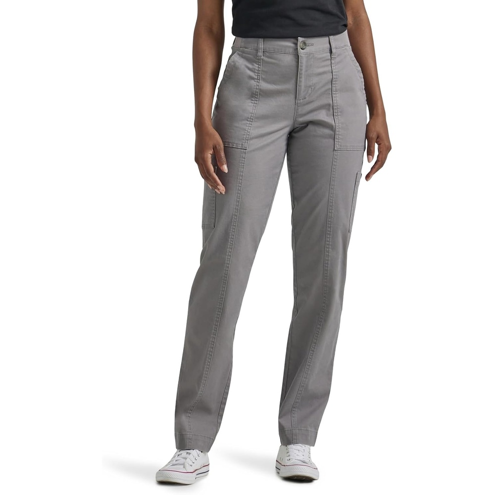 image:imageLee Womens Petite Ultra Lux Comfort with Flextogo Utility PantHd Gray
