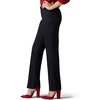 Lee Women’s Petite Wrinkle Free Relaxed Fit Straight Leg Pant(Black)