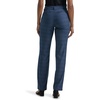 Lee Women’s Petite Wrinkle Free Relaxed Fit Straight Leg Pant(Navy/Insignia Blue Plaid)