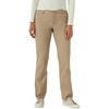 Lee Women’s Petite Wrinkle Free Relaxed Fit Straight Leg Pant(Flax)